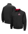 Colosseum Men's Black Ohio State Buckeyes Tortugas Team Logo Quarter-zip Jacket In Black