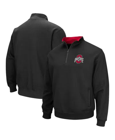 COLOSSEUM MEN'S BLACK OHIO STATE BUCKEYES TORTUGAS QUARTER-ZIP JACKET