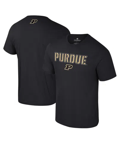Colosseum Men's Black Purdue Boilermakers Color Pop Active Blend T-shirt