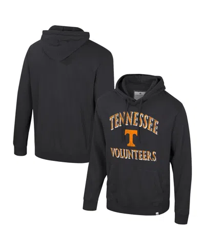 Colosseum Men's Black Tennessee Volunteers Big Tall Cap E-tan Pullover Hoodie