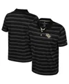Colosseum Men's Black Louisville Cardinals Milk Steak Polo Shirt In Black