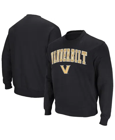 Colosseum Men's Black Vanderbilt Commodores Arch Logo Pullover Sweatshirt
