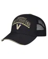 Colosseum Men's Black Vanderbilt Commodores Wyatt Primary Team Trucker Adjustable Hat In Black