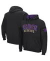 Colosseum Men's Black Washington Huskies Double Arch Pullover Hoodie In Black