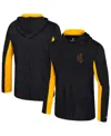 Colosseum Men's Black Wyoming Cowboys Always Sunny Quarter-zip Hoodie In Black
