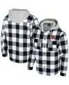 Colosseum Men's Black/white Minnesota Golden Gophers Buffalo Plaid Full-zip Jacket In Black,white