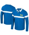 Colosseum Men's Blue Ucla Bruins Too Cool For School Long Sleeve Polo Shirt In Blue