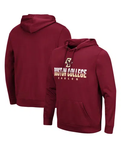 Colosseum Men's Boston College Eagles Lantern Pullover Hoodie In Maroon