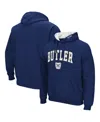 Colosseum Men's Navy Butler Bulldogs Arch And Logo Pullover Hoodie In Navy