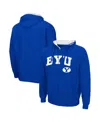Colosseum Men's Byu Cougars Arch Logo 3.0 Full-zip Hoodie In Royal