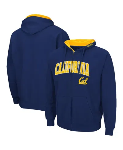 Colosseum Men's Cal Bears Arch Logo 3.0 Full-zip Hoodie In Navy