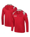 Colosseum Men's Cardinal Arkansas Razorbacks Oht Military Appreciation Quarter-zip Hoodie Jacket In Cardinal