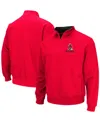Colosseum Men's Cardinal Ball State Cardinals Tortugas Logo Quarter-zip Jacket In Cardinal