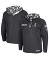 Colosseum Men's Charcoal Alabama Crimson Tide Oht Military-inspired Appreciation Digi Camo Quarter-zip Hoodie In Charcoal