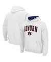 Colosseum Men's Auburn Tigers Arch Logo 3.0 Pullover Hoodie In White