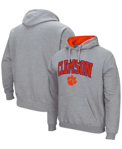 COLOSSEUM MEN'S CLEMSON TIGERS ARCH AND LOGO 3.0 PULLOVER HOODIE