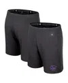 Colosseum Men's Charcoal Kansas State Wildcats Forget Shorts In Black