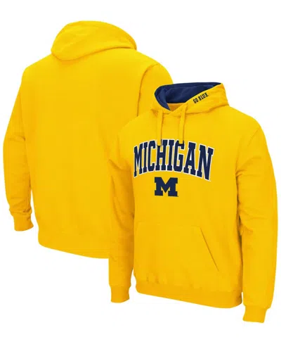 COLOSSEUM MEN'S MICHIGAN WOLVERINES ARCH LOGO 3.0 PULLOVER HOODIE