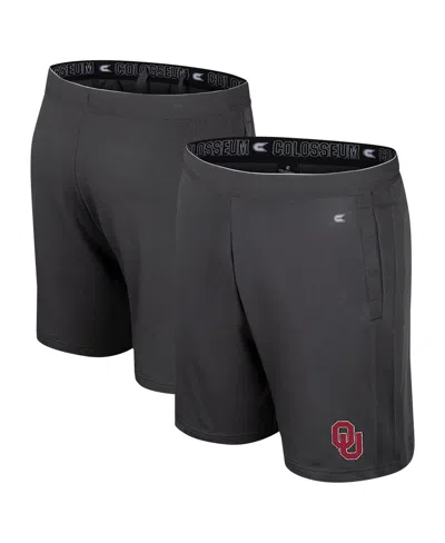 Colosseum Men's Charcoal Oklahoma Sooners Forget Shorts In Black