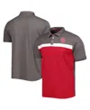 Colosseum Men's Charcoal Oklahoma Sooners Two Yutes Polo In Charcoal,crimson