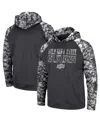 Colosseum Men's Charcoal Oklahoma State Cowboys Oht Military-inspired Appreciation Digital Camo Pullover Hoodi In Charcoal