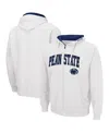 Colosseum Men's Penn State Nittany Lions Arch Logo 3.0 Full-zip Hoodie In White