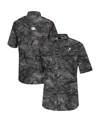 Colosseum Men's Charcoal Providence Friars Realtree Aspect Charter Full-button Fishing Shirt