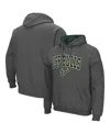 Colosseum Men's Charcoal South Florida Bulls Arch And Logo Pullover Hoodie In Charcoal