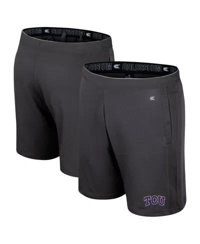 Colosseum Men's Charcoal Tcu Horned Frogs Forget Shorts In Gray