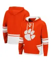 Colosseum Orange Clemson Tigers Lace Up 3.0 Pullover Hoodie In Orange