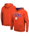 Colosseum Men's Clemson Tigers Resistance Pullover Hoodie In Orange
