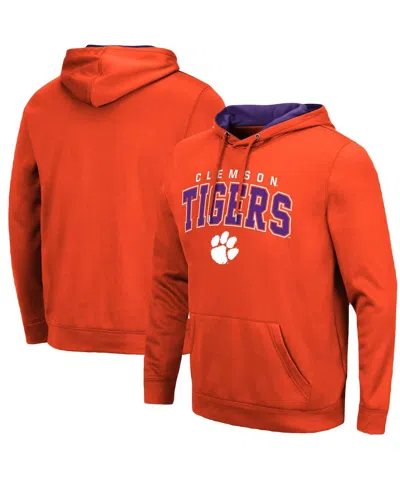 Colosseum Men's Clemson Tigers Resistance Pullover Hoodie In Orange