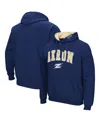 Colosseum Navy Akron Zips Arch And Logo Pullover Hoodie In Navy