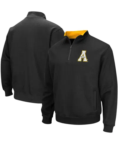 Colosseum Men's Black Appalachian State Mountaineers Tortugas Logo Quarter-zip Pullover Jacket