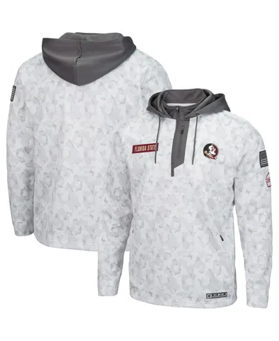 Colosseum Men's  Arctic Camo Florida State Seminoles Oht Military-inspired Appreciation Quarter-zip H