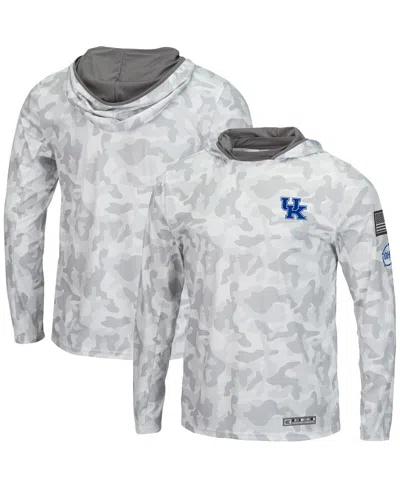 Colosseum Men's  Arctic Camo Kentucky Wildcats Oht Military-inspired Appreciation Long Sleeve Hoodie