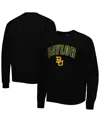 Colosseum Men's  Black Baylor Bears Arch & Logo Pullover Sweatshirt In Black