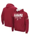 Colosseum Crimson Alabama Crimson Tide Sunrise Pullover Hoodie In Crimson