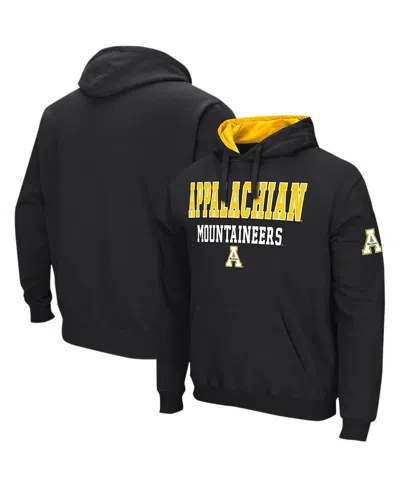Colosseum Men's  Black Appalachian State Mountaineers Sunrise Pullover Hoodie