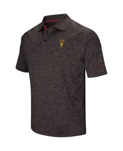 Colosseum Men's  Black Arizona State Sun Devils Down Swing Polo Shirt