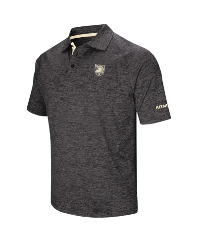 Colosseum Men's  Black Army Black Knights Big And Tall Down Swing Polo Shirt