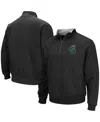 Colosseum Men's  Black Coastal Carolina Chanticleers Tortugas Quarter-zip Sweatshirt In Black