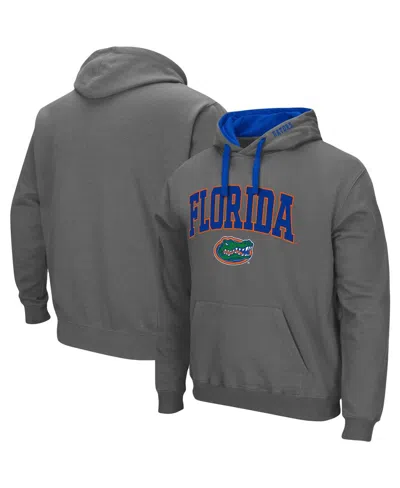 Colosseum Men's  Florida Gators Big And Tall Arch & Logo 2.0 Pullover Hoodie In Charcoal