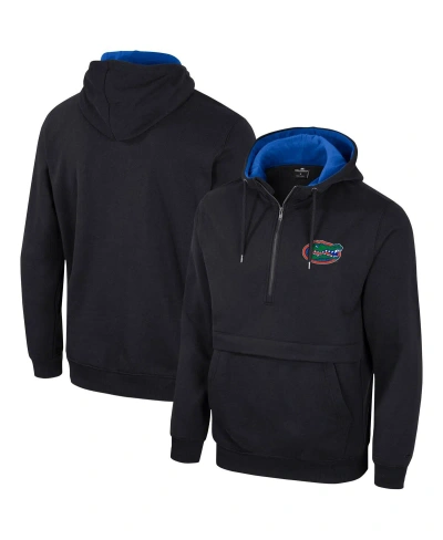 Colosseum Men's Florida Gators Half-zip Hoodie In Black