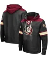 Colosseum Men's  Black Florida State Seminoles 2.0 Lace-up Logo Pullover Hoodie In Black