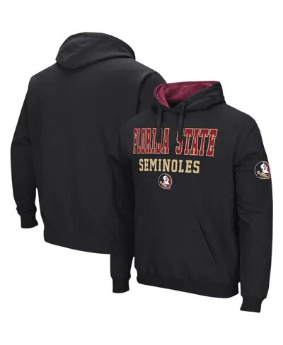 Colosseum Men's Florida State Seminoles Double Arch Pullover Hoodie In Black
