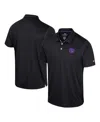 Colosseum Men's  Black Kansas State Wildcats Cameron Polo Shirt In Black