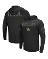 Colosseum Men's  Black Kentucky Wildcats Oht Military-inspired Appreciation Hoodie Long Sleeve T-shir In Black