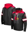 Colosseum Black Louisville Cardinals 2.0 Lace-up Logo Pullover Hoodie In Black