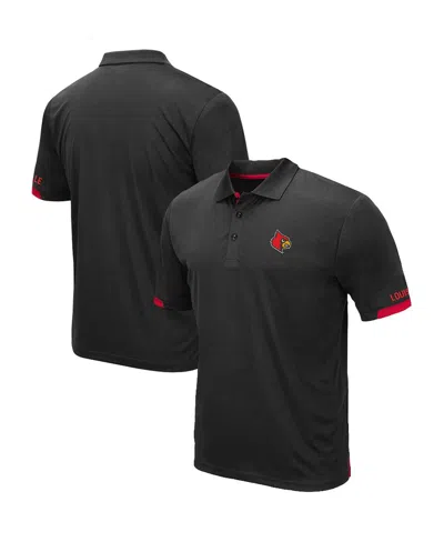 Colosseum Men's  Black Louisville Cardinals Big And Tall Santry Polo Shirt